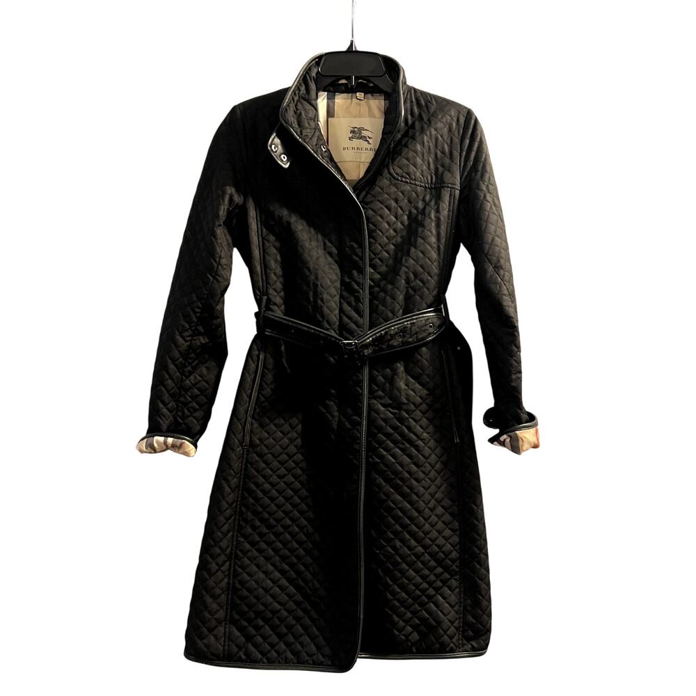 Burberry Melinda Black quilted coat Size XS